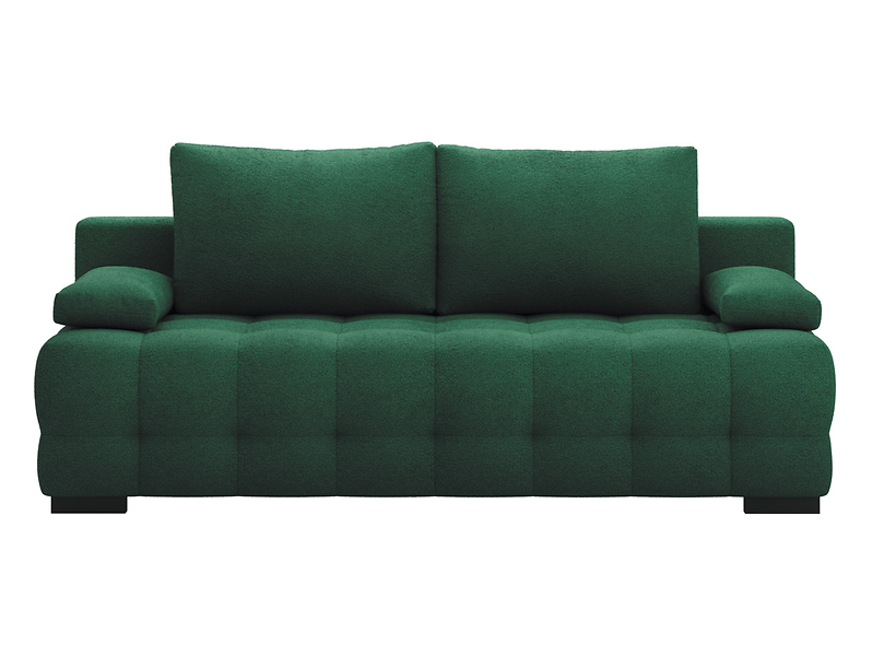 Sofa trzyosobowa Simon rozkładana z pojemnikiem zielona 304733