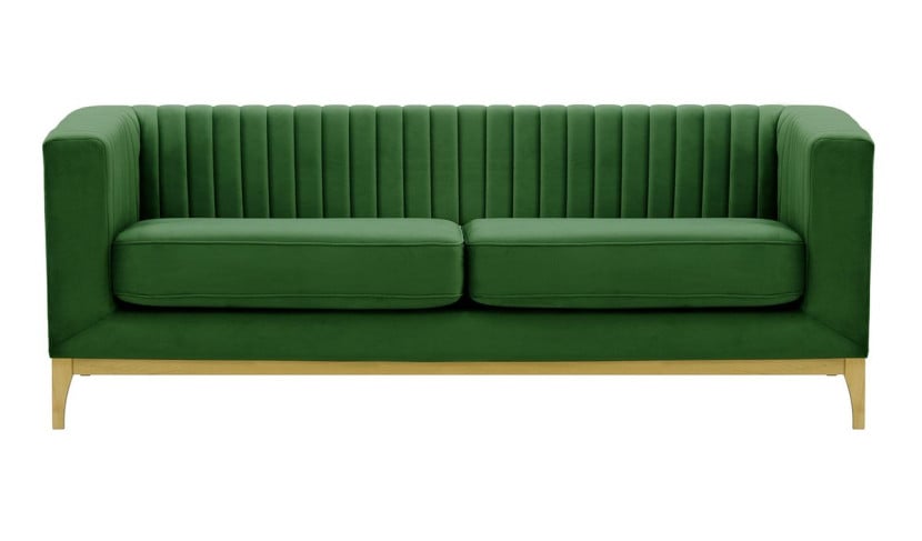 Sofa trzyosobowa Slender Wood-Velluto 10-like oak 195256