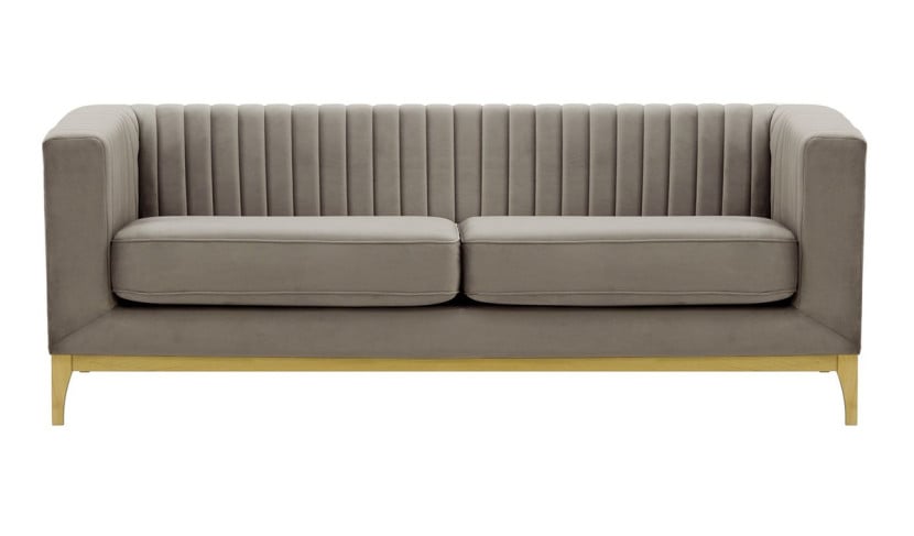 Sofa trzyosobowa Slender Wood-Velluto 17-like oak 195285