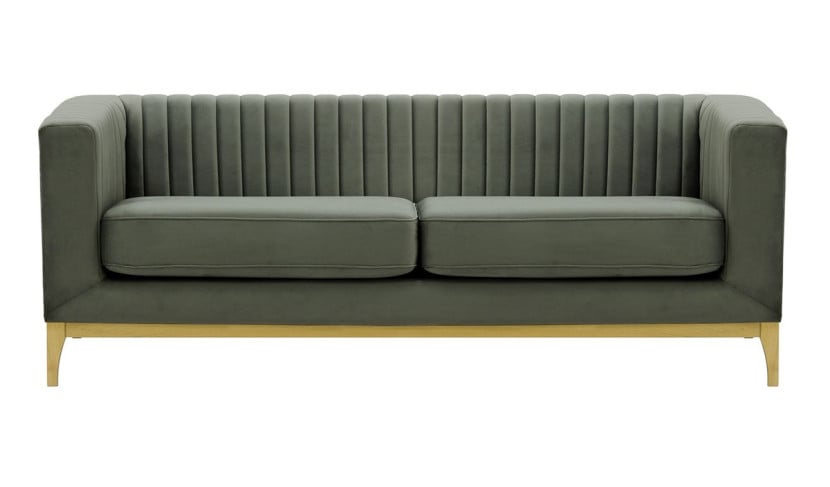 Sofa trzyosobowa Slender Wood-Velluto 19-like oak 195240
