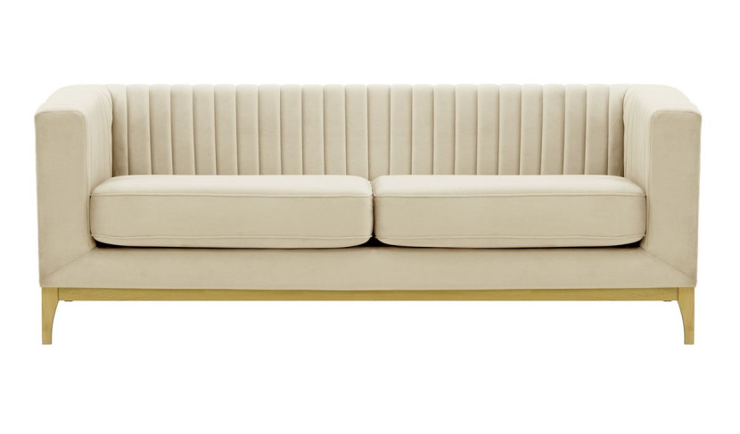 Sofa trzyosobowa Slender Wood-Velluto 2-like oak 195261