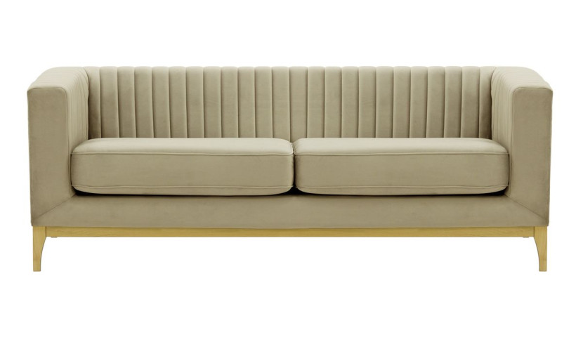 Sofa trzyosobowa Slender Wood-Velluto 3-like oak 195243