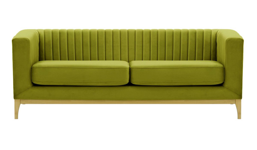 Sofa trzyosobowa Slender Wood-Velluto 9-like oak 195257