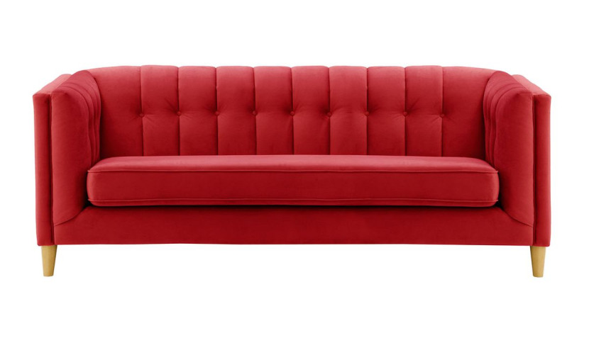 Sofa trzyosobowa Sodre-Velluto 7-like oak 435563