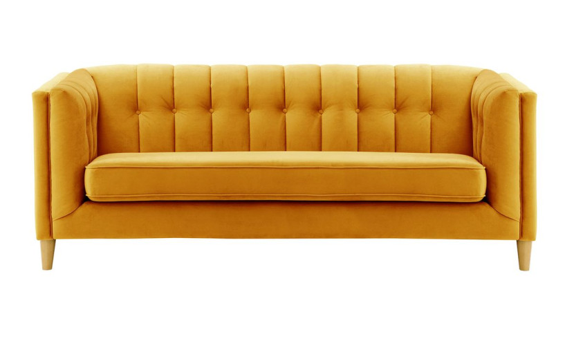 Sofa trzyosobowa Sodre-Velluto 8-like oak 435528