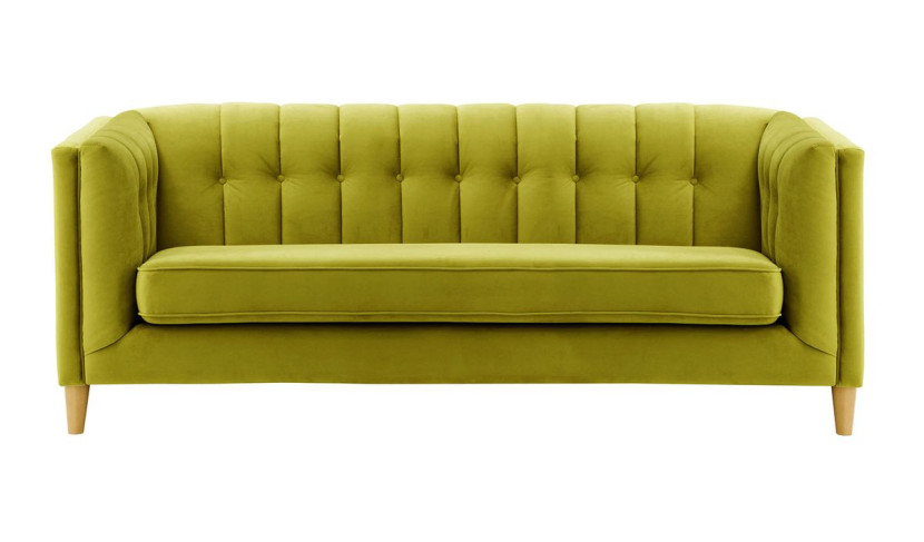 Sofa trzyosobowa Sodre-Velluto 9-like oak 435561