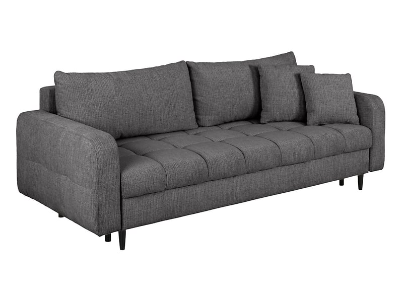 Sofa trzyosobowa Sorella rozkładana z pojemnikiem antracytowa 766959