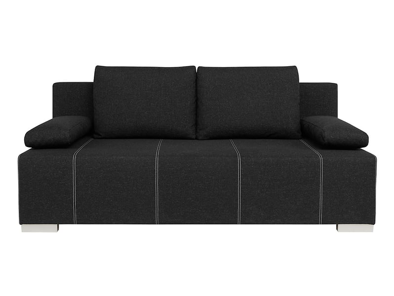 Sofa trzyosobowa Street IV LUX 3DL rozkładana z pojemnikiem czarna 136788