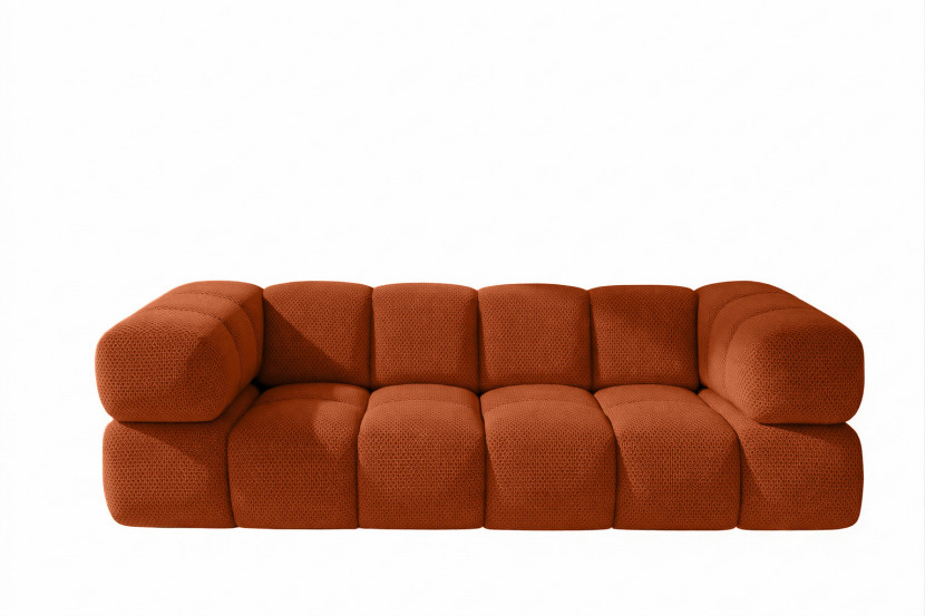Sofa trzyosobowa, strukturalna tkanina Sonic, Miedziany, Averro 1045532