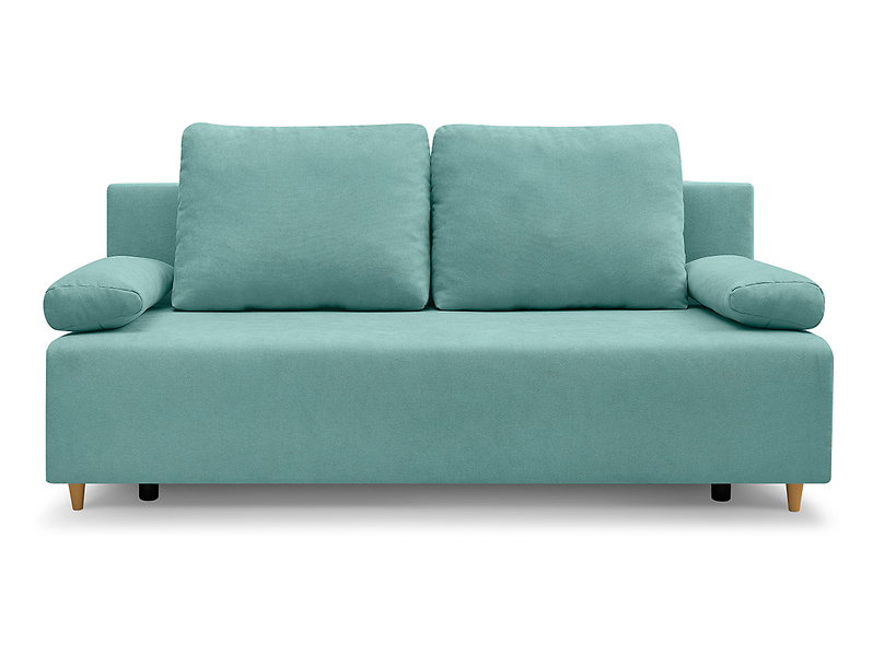 Sofa trzyosobowa Sun z funkcją spania i pojemnikiem miętowa 337110