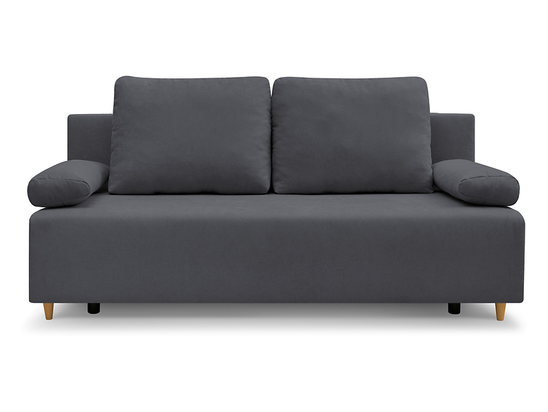 Sofa trzyosobowa Sun z funkcją spania i pojemnikiem szara 470587
