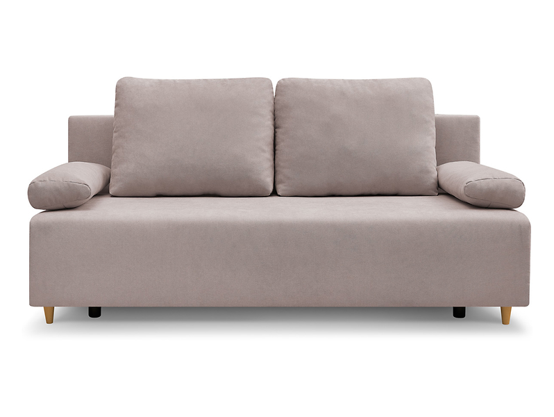 Sofa trzyosobowa Sun z funkcją spania i pojemnikiem taupe 470586