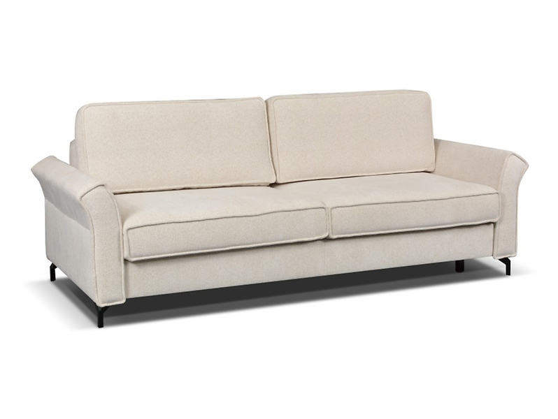 Sofa trzyosobowa Sweet rozkładana z pojemnikiem beżowa 79222