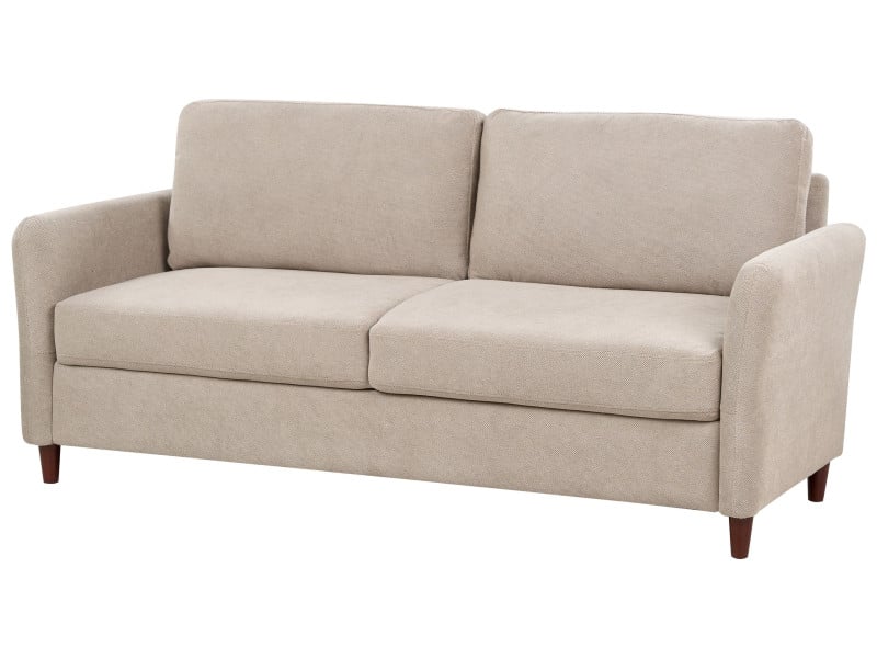 Sofa trzyosobowa tapicerowana beżowoszara 567494