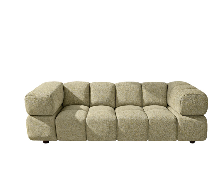 Sofa trzyosobowa, tkanina szenilowa Puente, Jasnożółty, Averro 942204