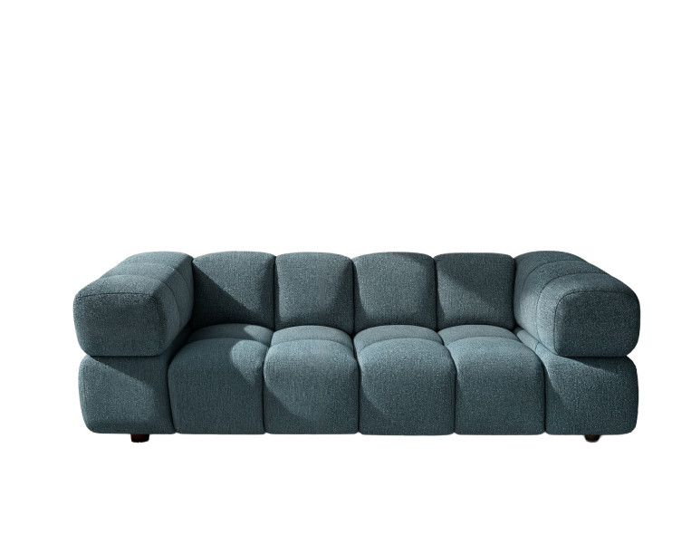 Sofa trzyosobowa, tkanina szenilowa Puente, Petrol, Averro 942206