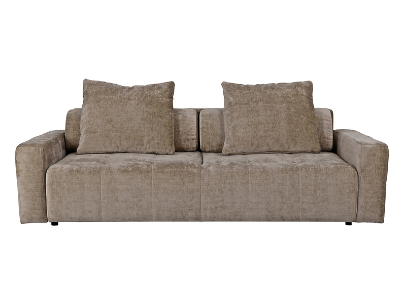 Sofa trzyosobowa Vibe rozkładana z pojemnikiem taupe 524093