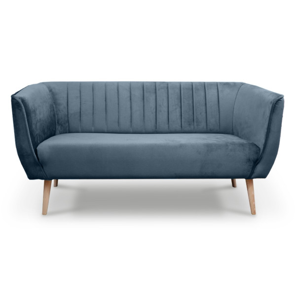 Sofa trzyosobowa w stylu skandynawskim PIK 3 MON77 granatowy 382783