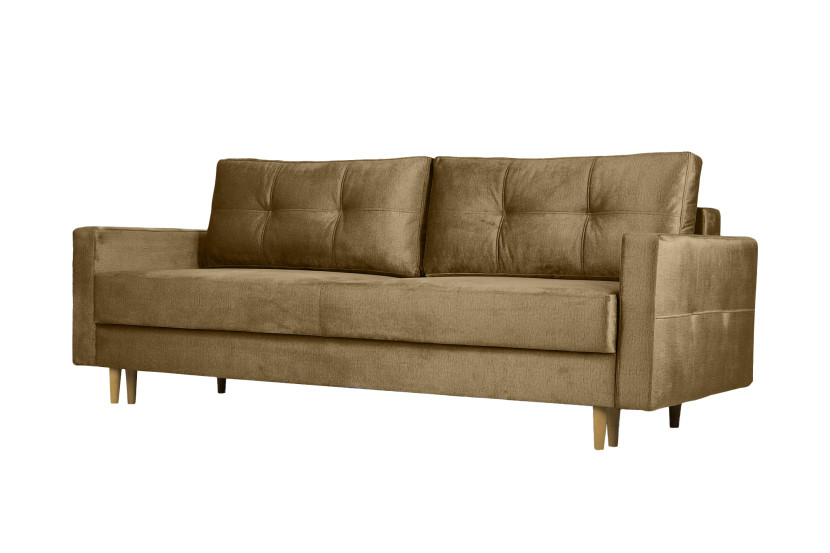 Sofa trzyosobowa z funkcją spania FLORO, tkanina Monolith, Beżowy 725304