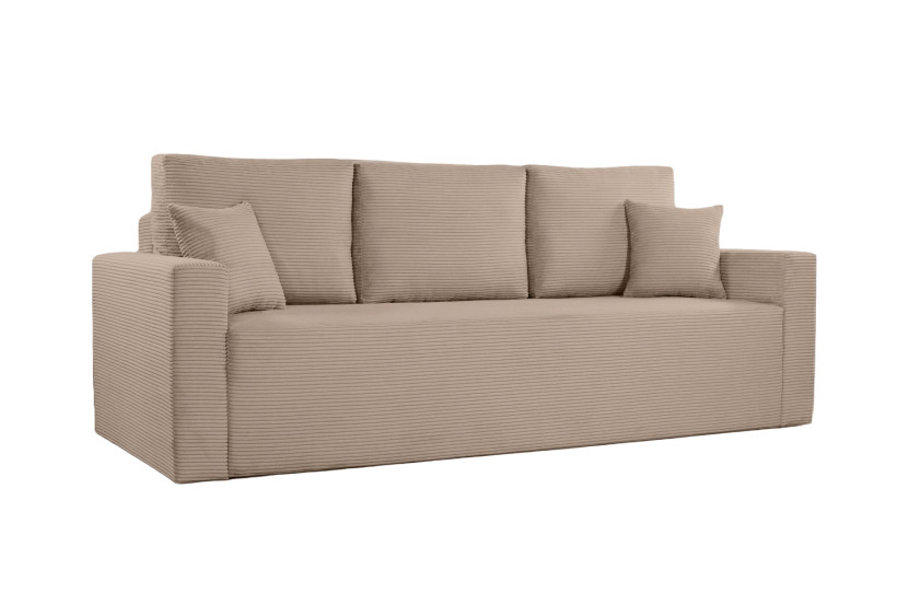 Sofa trzyosobowa z funkcją spania ZOOM, tkanina Zoom, Toffee 725335
