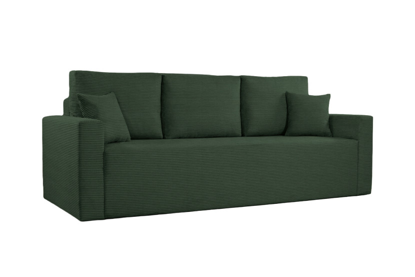 Sofa trzyosobowa z funkcją spania ZOOM, tkanina Zoom, Zielony 725324