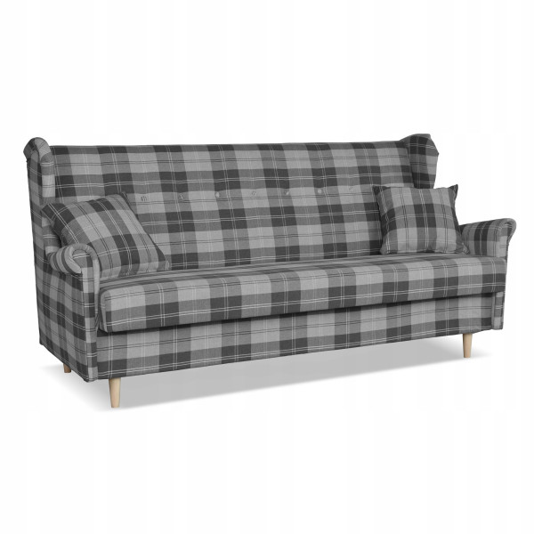 Sofa Uszak FELDA rozkładana fspania Family meble krata szara 710947
