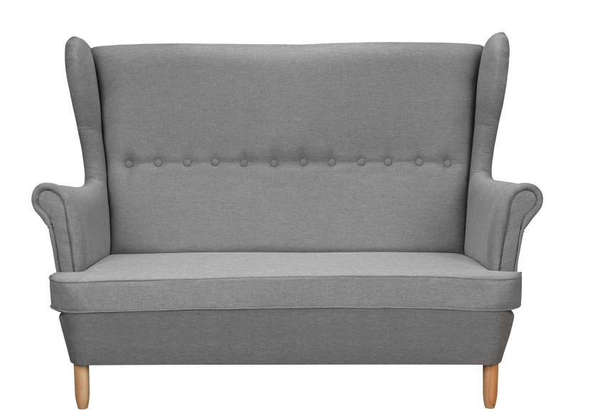 Sofa uszak nierozkładana skandynawska Denver Szara 195478