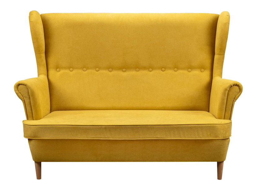 Sofa uszak nierozkładana skandynawska Denver Żółta 195463