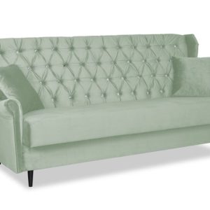 Sofa USZAK z funkcją spania 3 osobowa WELUR zielona GAJA 315937 Sofa USZAK z funkcją spania 3 osobowa WELUR zielona GAJA 315937
