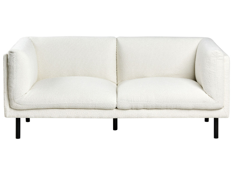 Sofa VORGOD Boucle Złamana biel dla 2 osób 727739