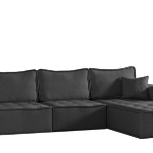 Sofa w ksztacie L maxi BOHOO, tkanina Raven, Grafitowy Prawostronny 748959 Sofa w ksztacie L maxi BOHOO, tkanina Raven, Grafitowy Prawostronny 748959