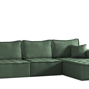 Sofa w ksztacie L maxi BOHOO, tkanina Raven, Jasnozielony Prawostronny 715355 Sofa w ksztacie L maxi BOHOO, tkanina Raven, Jasnozielony Prawostronny 715355