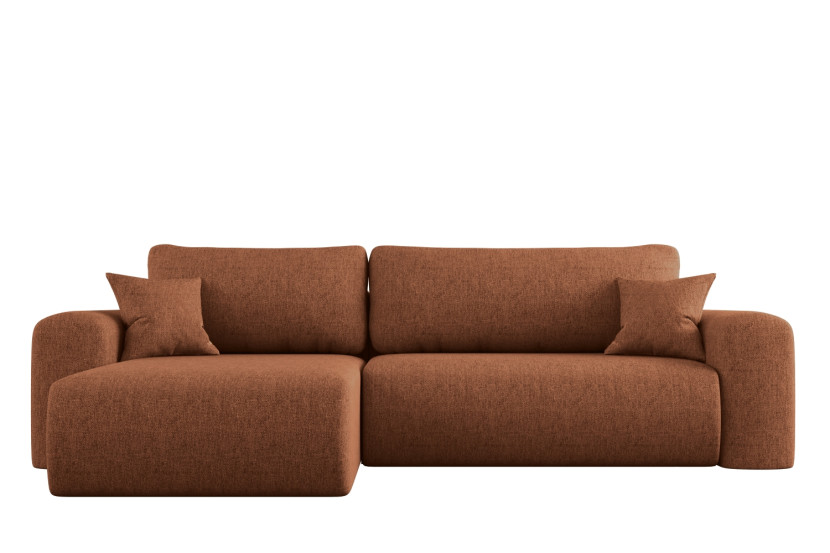 Sofa w kształcie L CAPRI narożnik, tkanina Verita, Miedziany Prawy 649631