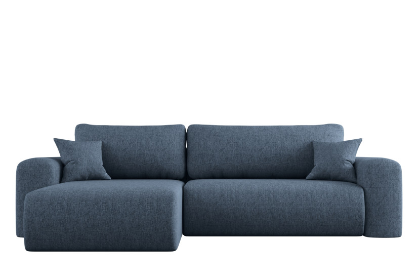 Sofa w kształcie L CAPRI narożnik, tkanina Verita, Morski Lewy 649624