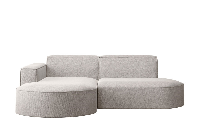 Sofa w kształcie L MODENA Studio, tkanina Verita, Beżowy Lewostronny 662110