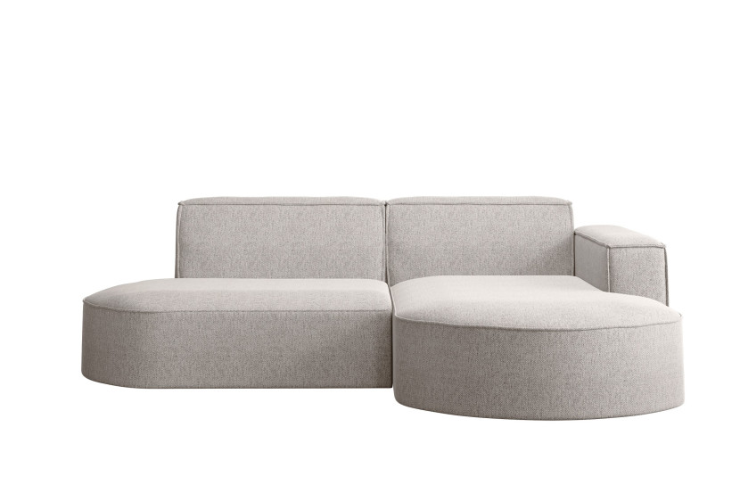 Sofa w kształcie L MODENA Studio, tkanina Verita, Beżowy Prawostronny 662103
