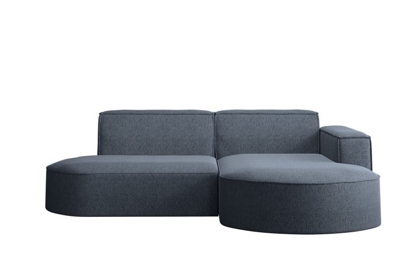 Sofa w kształcie L MODENA Studio, tkanina Verita, Morski Prawostronny 662107