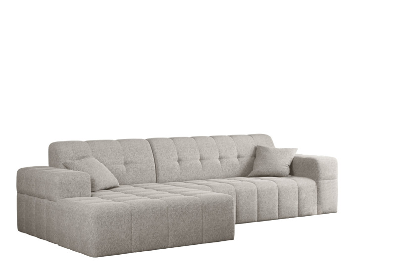 Sofa w kształcie L NIMES, tkanina Verita Beżowy Lewostronny 662960