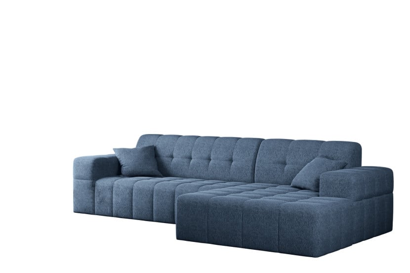 Sofa w kształcie L NIMES, tkanina Verita Morski Prawostronny 662947