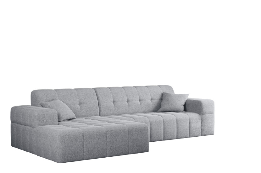 Sofa w kształcie L NIMES, tkanina Verita Szary Lewostronny 662955
