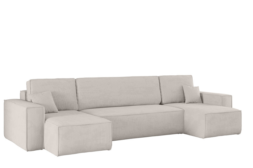 Sofa w kształcie U BEST narożnik, tkanina Poso Beżowy 525381