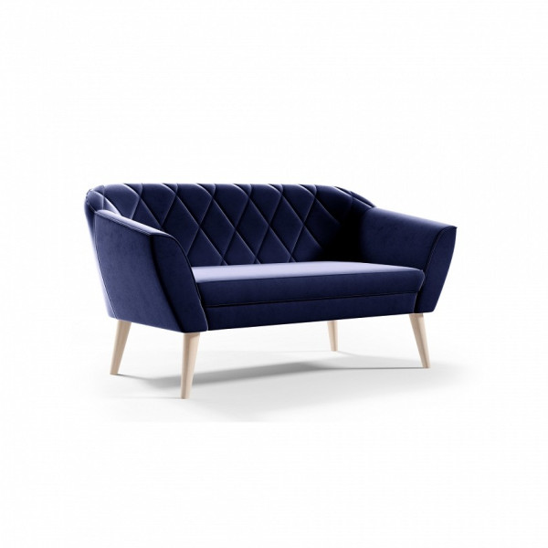 Sofa w nowoczesnym stylu VIVA 2 - granatowy R81 noga buk 378420