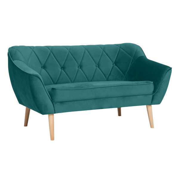 Sofa w stylu skandynawskim CARO 2 MG2220 szmaragdowa zieleń 326111
