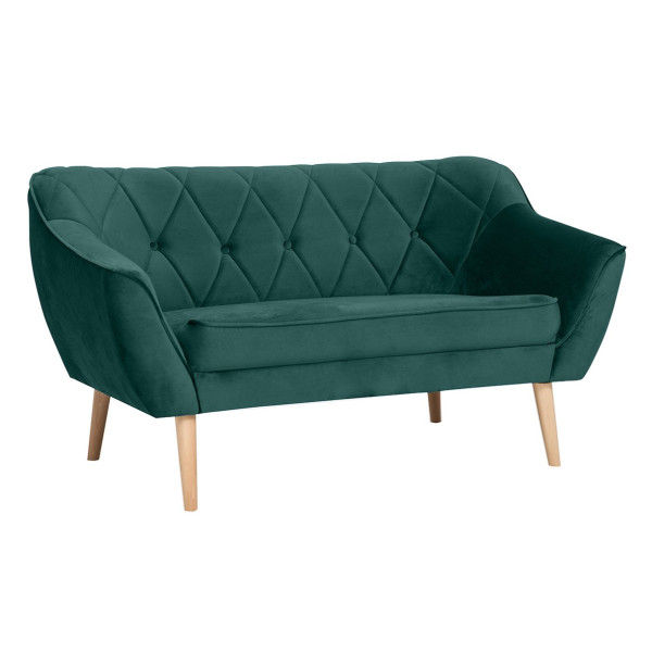 Sofa w stylu skandynawskim CARO 2 / MG2225 butelkowa zieleń 326110