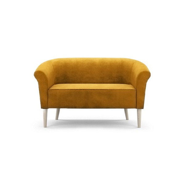 Sofa w stylu skandynawskim PERO 2 - miodowy na bukowej nodze 329112