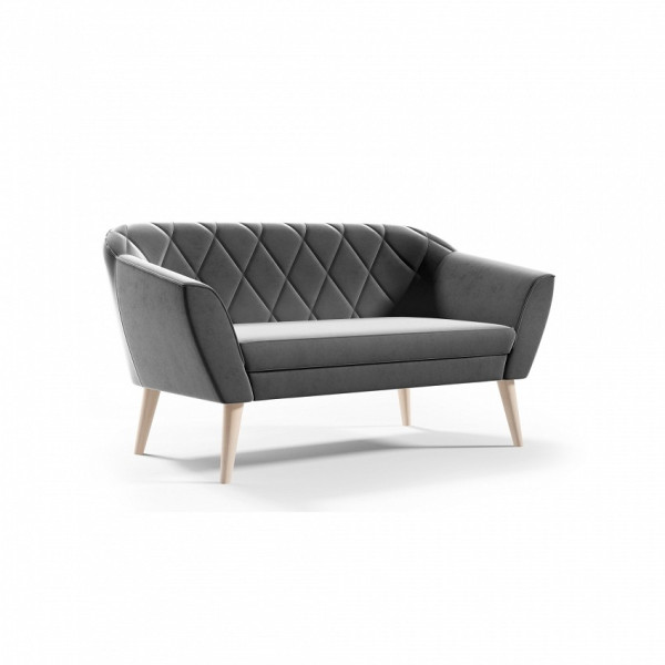 Sofa w stylu skandynawskim VIVA 2 - szary noga buk 378427
