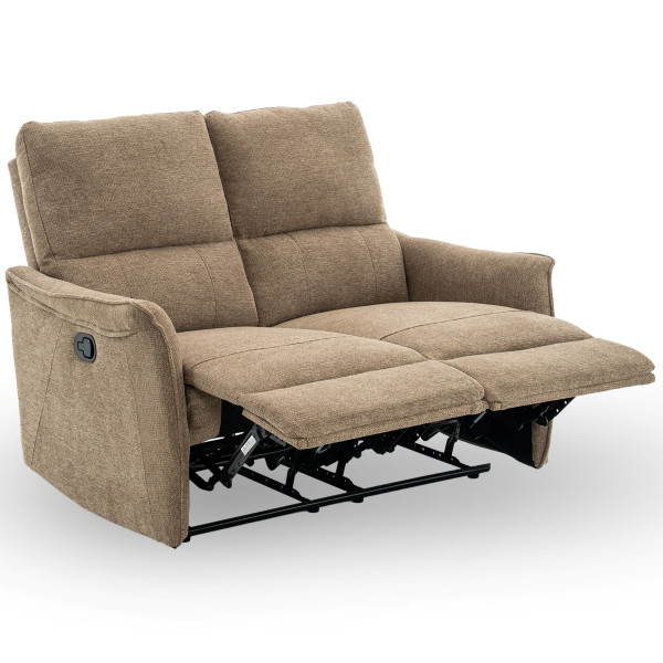 Sofa wypoczynkowa fotel rozkładany dwuosobowy leżanka FW106-2 Timo duo brąz 825401