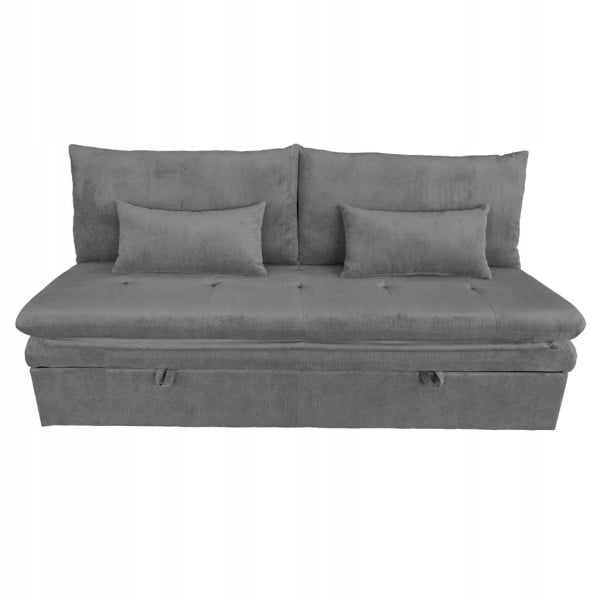 Sofa wypoczynkowa kanapa rozkładana leżanka spania S109 Aster sztruks szary 874304