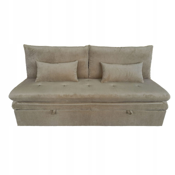 Sofa wypoczynkowa kanapa rozkładana leżanka spania S109 Aster sztruks taupe 874307