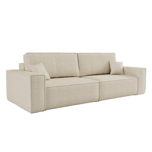 Sofa z funkcją spania BEST tkanina Quelle Ecru 598827